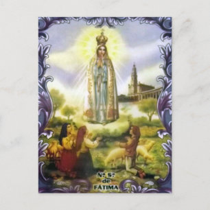 Afbeelding van het beeld Onze Vrouw van Fatima Briefkaart