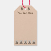 afbeelding van het glimlachen van schattig konijne cadeaulabel (Achterkant)