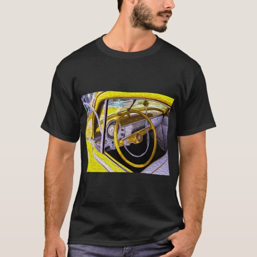 Afbeelding van het interieur van de auto t-shirt (Voorkant)