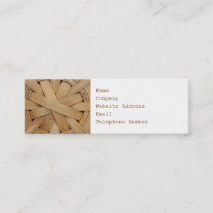 Afbeelding van het mandpatroon. mini visitekaartje