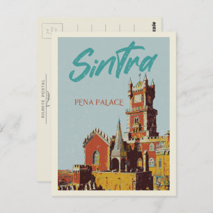 Afbeelding van het paleis van Sintra Pena Portugal Briefkaart