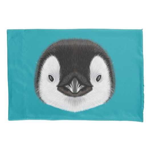 Afbeelding van het portret van keizerpinguïn. kussensloop (Voorkant)