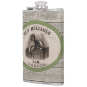 afbeelding van hond Sigar Label Heupfles (Links)