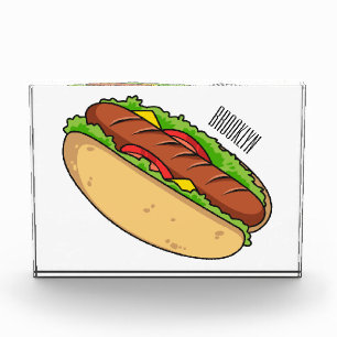 Afbeelding van hotdog cartoon fotoblokken