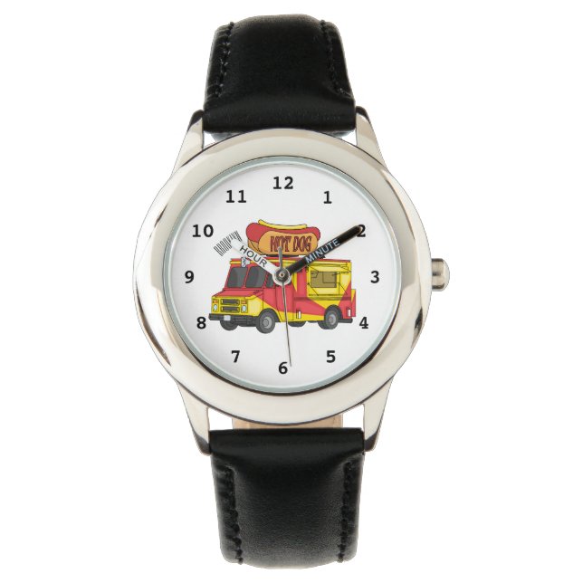 Afbeelding van hotdog-cartoon horloge (Voorkant)