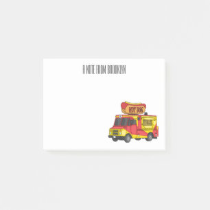Afbeelding van hotdog-cartoon post-it® notes