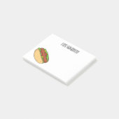 Afbeelding van hotdog cartoon post-it® notes (Schuin)