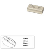 Afbeelding van hotdog cartoon 	rubberstempel (Gestempeld)