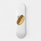 Afbeelding van hotdog cartoon skateboard (Voorkant)