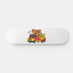 Afbeelding van hotdog-cartoon skateboard