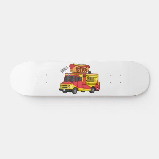 Afbeelding van hotdog-cartoon skateboard (Horizontaal)