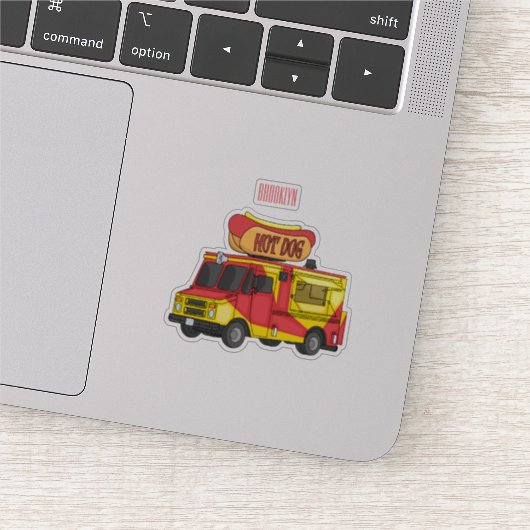 Afbeelding van hotdog-cartoon sticker (Detail)