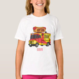 Afbeelding van hotdog-cartoon t-shirt