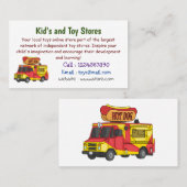 Afbeelding van hotdog-cartoon visitekaartje (Voorkant / Achterkant)