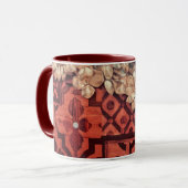 Afbeelding van inleghout met goudflesleep mok (Voorkant links)