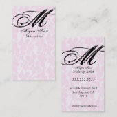 afbeelding van je monogram visitekaartje (Voorkant / Achterkant)