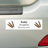 Afbeelding van Kebab of kabob-cartoon Bumpersticker (Op auto)