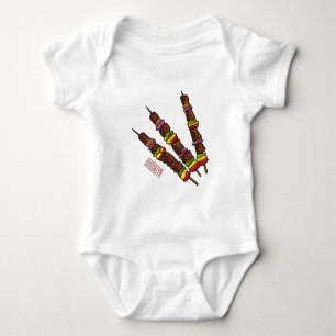 Afbeelding van Kebab of kabob-cartoon Romper