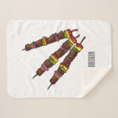 Afbeelding van Kebab of kabob-cartoon Sherpa Deken (Voorkant (horizontaal))