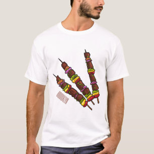 Afbeelding van Kebab of kabob-cartoon T-shirt