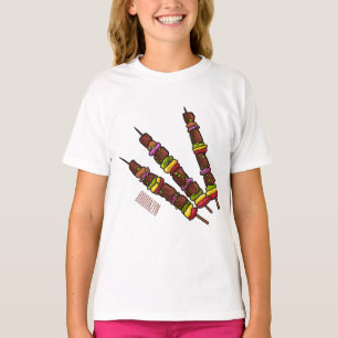 Afbeelding van Kebab of kabob-cartoon T-shirt