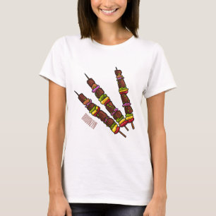 Afbeelding van Kebab of kabob-cartoon T-shirt