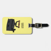 Afbeelding van koolijzerhoudende cartoon bagagelabel (Voorkant horizontaal)