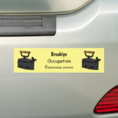 Afbeelding van koolijzerhoudende cartoon bumpersticker (Op auto)