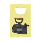 Afbeelding van koolijzerhoudende cartoon kredietkaart flessenopener (Achterkant)