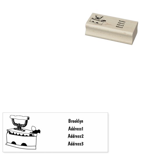 Afbeelding van koolijzerhoudende cartoon rubberstempel (Gestempeld)