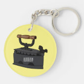 Afbeelding van koolijzerhoudende cartoon sleutelhanger (Achterkant)