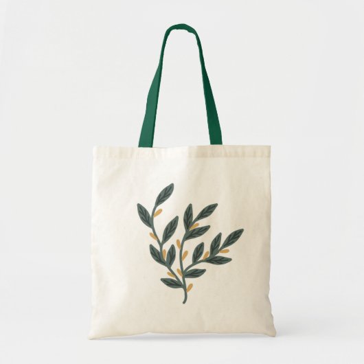 Afbeelding van leder plant tote bag (Voorkant)