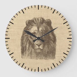 afbeelding van Lion op schoot Grote Klok