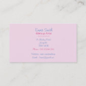 afbeelding van make-up en borstelaars visitekaartje (Achterkant)