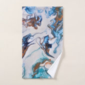 Afbeelding van marmeren handdoeken. bad handdoek (Handdoek)