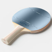 Afbeelding van metallisch blauw - roestvrij staal  tafeltennisbatje (Voorkant Gekanteld)