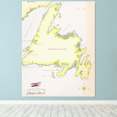Afbeelding van Newfoundland. Canvas Afdruk (Insitu (Houten vloer))