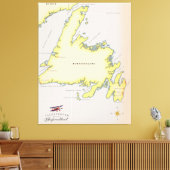 Afbeelding van Newfoundland. Canvas Afdruk (Insitu (Woonkamer))