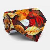 Afbeelding van olievloeistof met mapelbladeren in  stropdas (Opgerold)