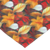 Afbeelding van olievloeistof met mapelbladeren in tafelkleed (Gekanteld)