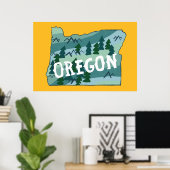 Afbeelding van Oregon Poster (Thuiskantoor)