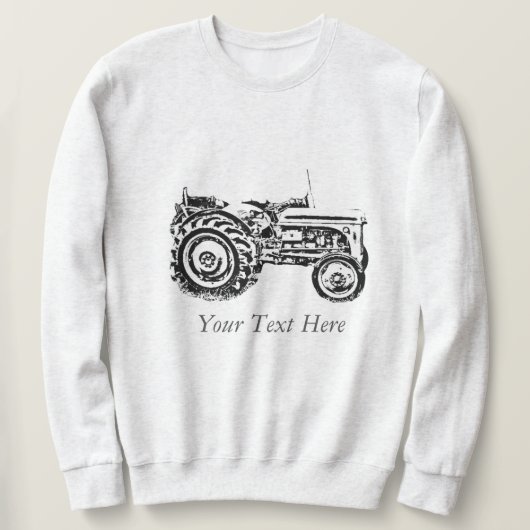 afbeelding van oude grijze massy tractor trui (Design voorkant)