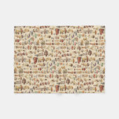  afbeelding van paddenstoelen fleece deken (Voorkant (Horizontaal))