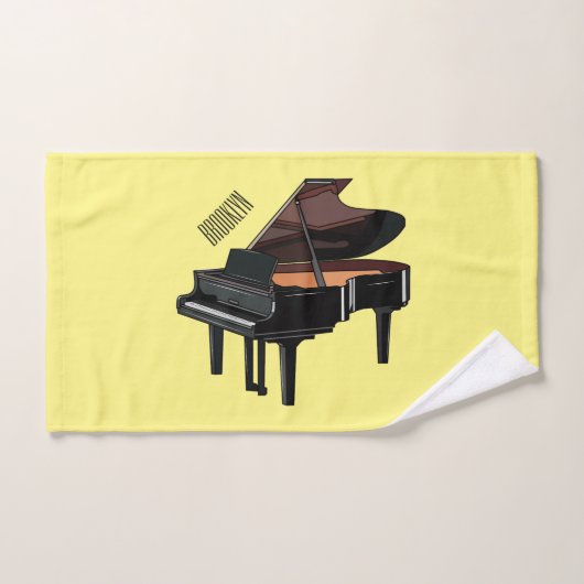 Afbeelding van Piano-cartoon Bad Handdoek (Handdoek)