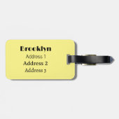 Afbeelding van Piano-cartoon Bagagelabel (Achterkant horizontaal)