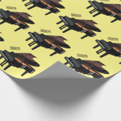 Afbeelding van Piano-cartoon Cadeaupapier (Hoek)