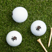 Afbeelding van Piano-cartoon Golfballen (Insitu Gras)