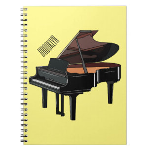Afbeelding van Piano-cartoon Notitieboek