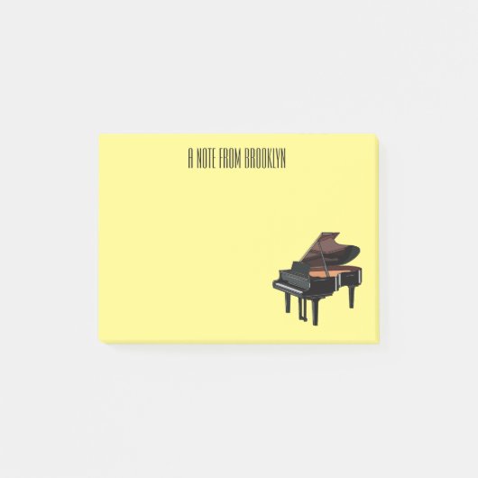 Afbeelding van Piano-cartoon Post-it® Notes (Voorkant)