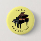 Afbeelding van Piano-cartoon Ronde Button 5,7 Cm (Voorkant)